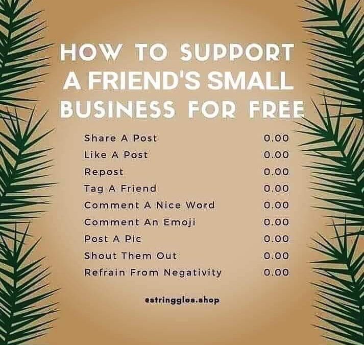 How to support a friend’s small business for free